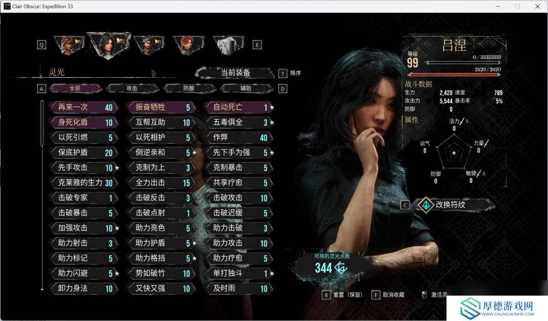 《光与影：33号远征队》角色性能评价分享