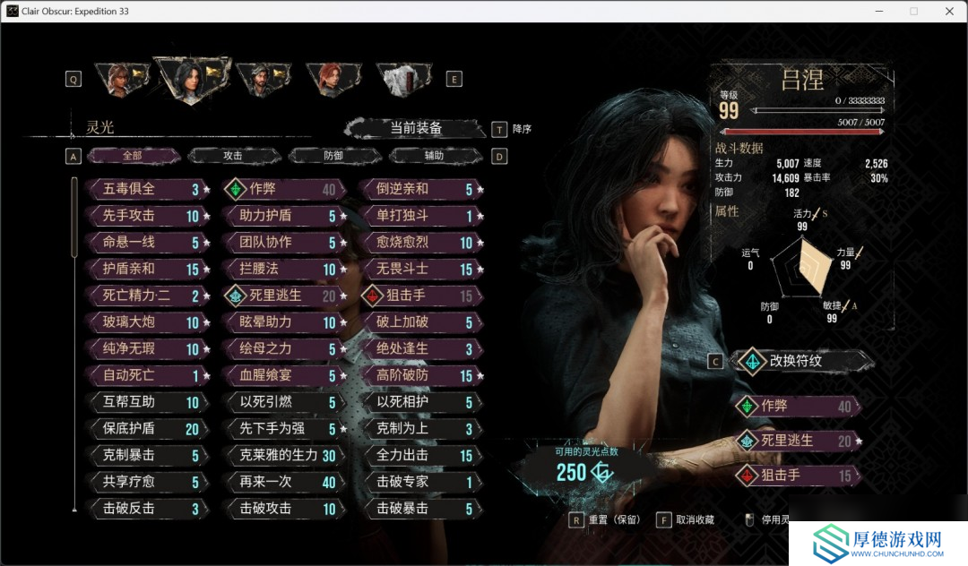 《光与影：33号远征队》角色性能评价分享