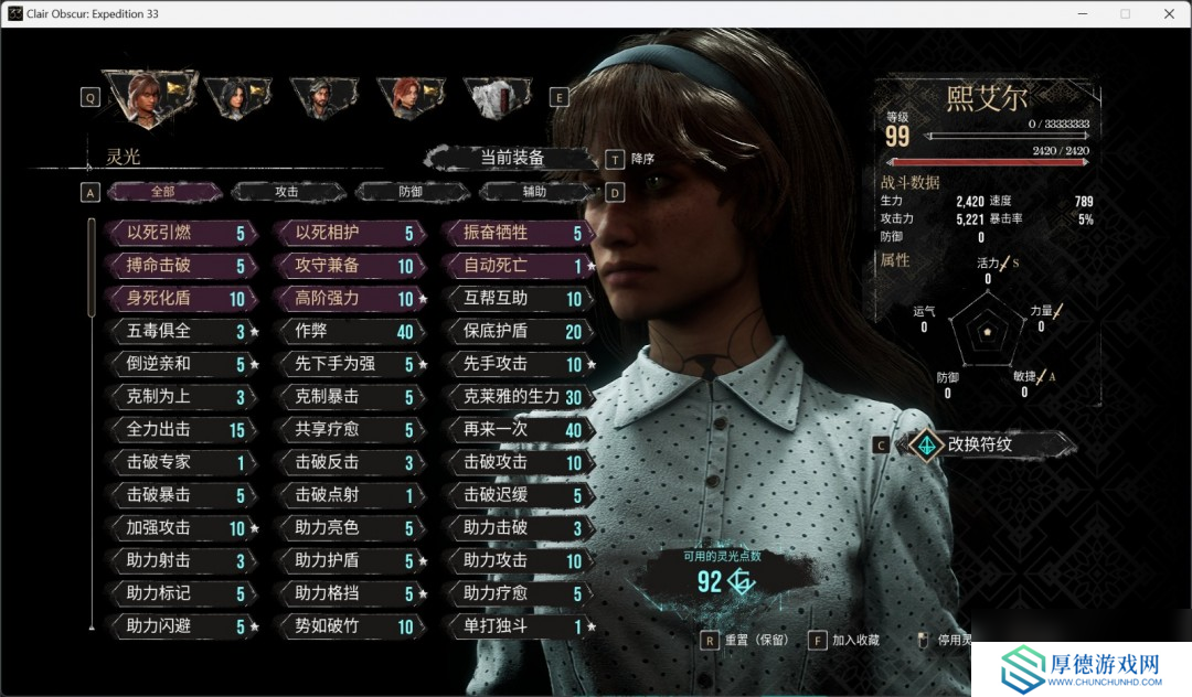 《光与影：33号远征队》角色性能评价分享